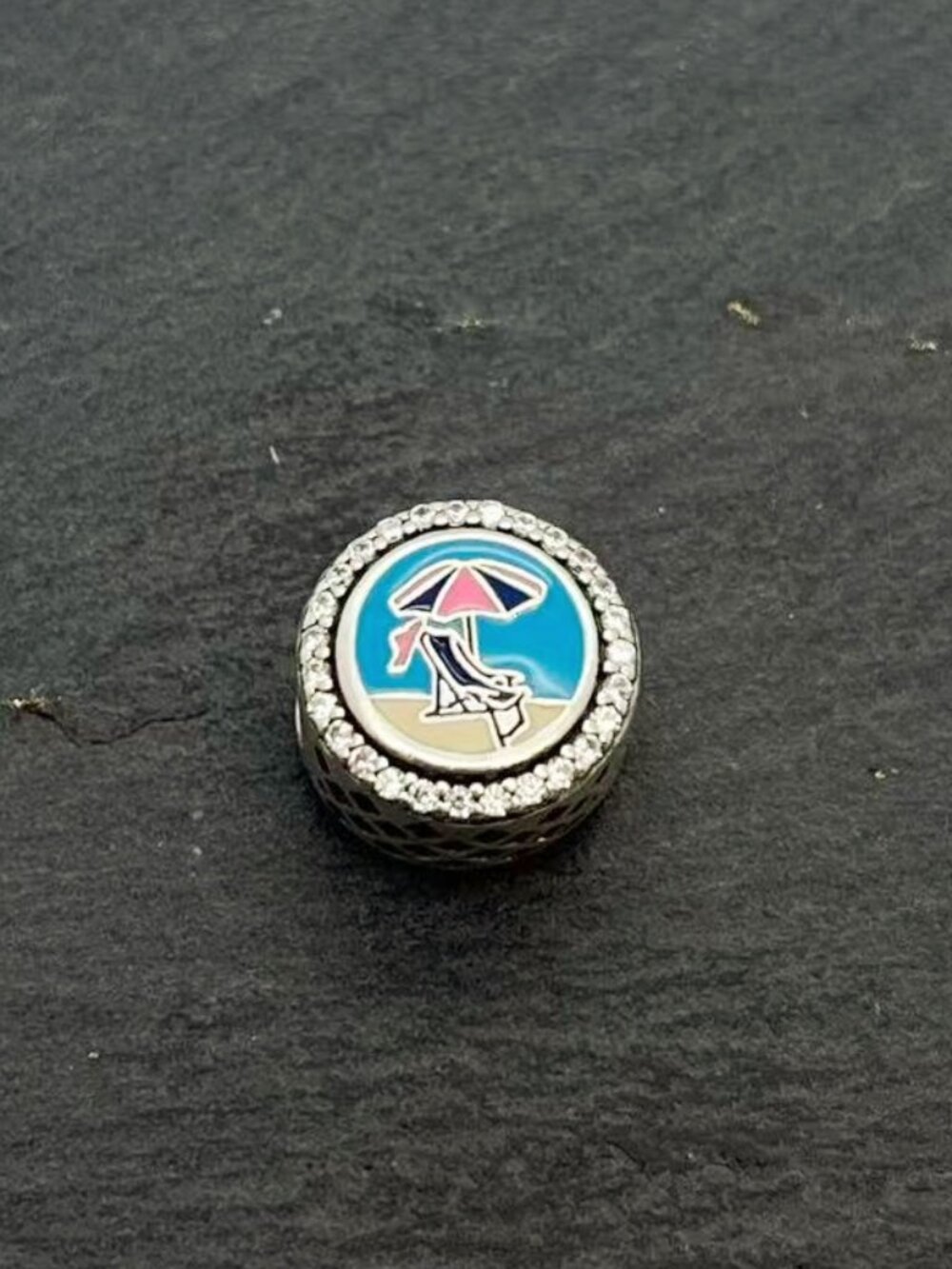 Pandora Sarasota Beach Travel Exclusive Bead Charm Sterling Silver Jewelry